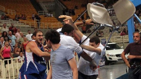 Greece and Serbia Get Into Bench Brawl; Krstic Gets Arrested