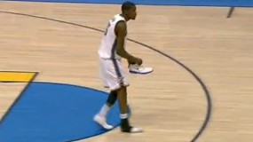 Kevin Durant Only Needs One Shoe On To Block Shots! [Video]