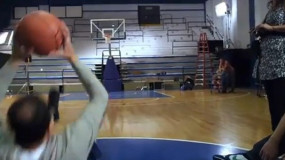 Video: Manu Ginobili’s Seated Halfcourt Bounce Shot