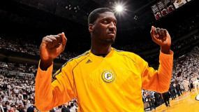 Look: Roy Hibbert’s Been Working Out And Towers Over Tim Duncan