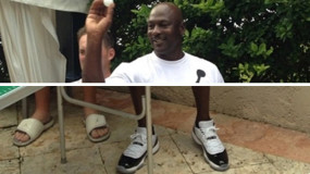 Michael Jordan Plays Beer Pong In Miami Wearing Unreleased Air Jordan XI Lows