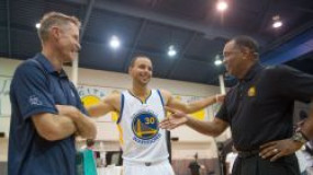 Watch: Steph Curry Beats Warriors Coach Steve Kerr in FT Shooting Contest