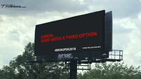 Blazers Fans Put Up Billboard Asking LeBron to be Dame’s 3rd Option