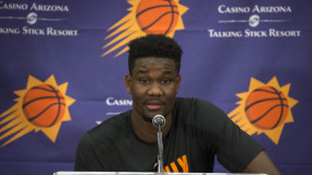 Suns Rookie Deandre Ayton Drew a Picture of Him Dunking All Over Joel Embiid