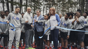 Dell and Seth Curry Unveil New Outdoor Courts Where Steph and Seth Learned the Game
