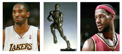 Kobe Bryant, Lebron James, NBA MVP