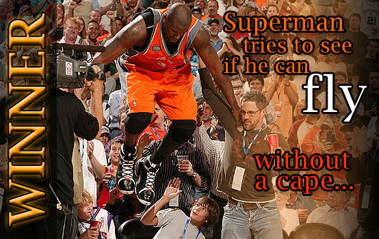 Shaquille O'Neal Caption Contest Winner