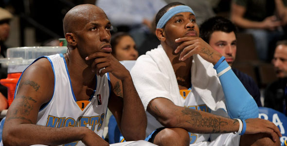 Chauncey Billups Carmelo Anthony Denver Nuggets