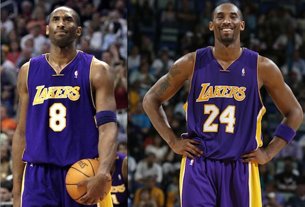 Why kobe change 8 to sale 24