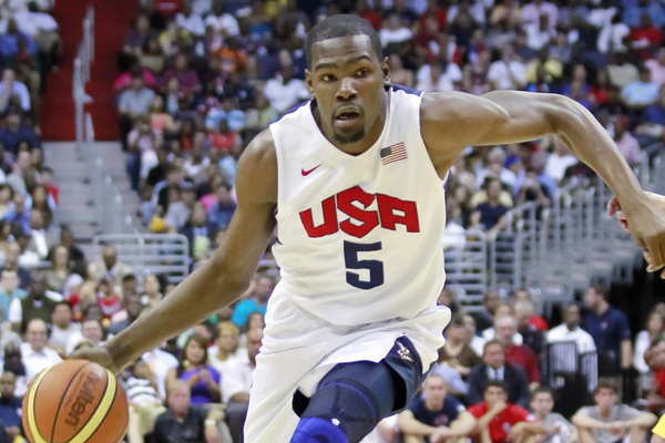 Kevin Durant gives US men's hoop team needed jolt at Rio 2016