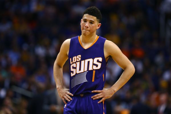 Devin Booker gives sneak peak at Suns' new uniforms