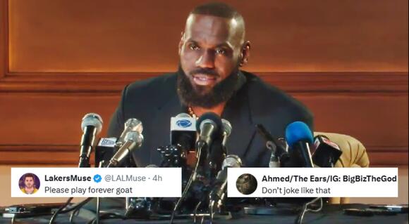 LeBron James retirement ad