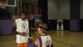David Spade Teaches Amare How to ‘Flop’