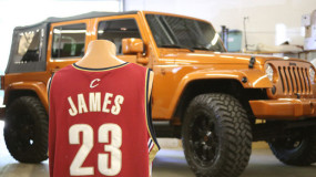 Pics: Lebron James’ Customized Jeep Wrangler for Auction With Rookie Jersey
