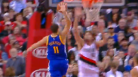 Watch: Klay Thompson Posterizes Robin Lopez With A Vicious Dunk