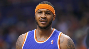 Carmelo Anthony Is Playing With A Sore Left Knee