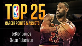 Lebron James Joins “Big O” As Only Players In Top 25 In Both Points and Assists
