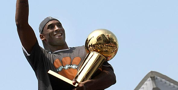 Kobe Interviewed at Disneyland About His NBA Championship