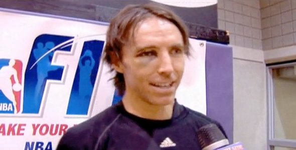 Dragic and Dudley Try Shooting With One Eye ‘A-La-Steve Nash’
