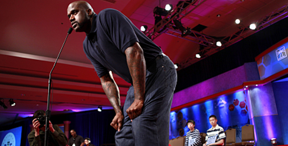 Shaq Challenges Spelling Bee Champion