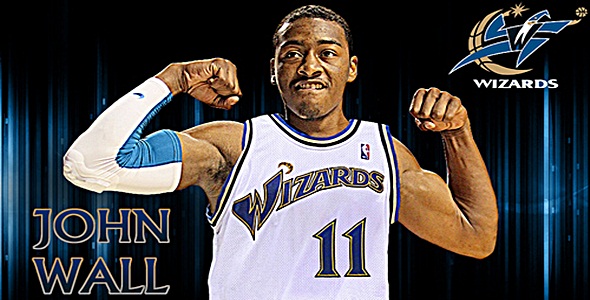John Wall’s Steal and Two Handed “Chin the Rim” Dunk vs Brandon Jennings