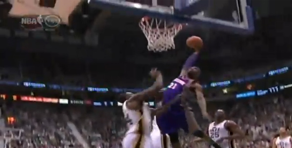 Suns Hakim Warrick Posterizes Two Jazz Players [Video]