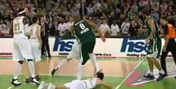 Most Brutal Foul In European Basketball History [Video]