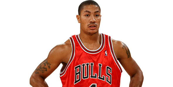 Derrick Rose Shows Off With a Patented Two-Handed Dunk In Traffic