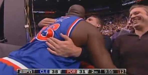 Shaq Kissed Daniel Baldwin During Live Game [Video]