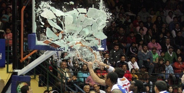 Former Raptors Lottery Pick Destroys Backboard in Brazil