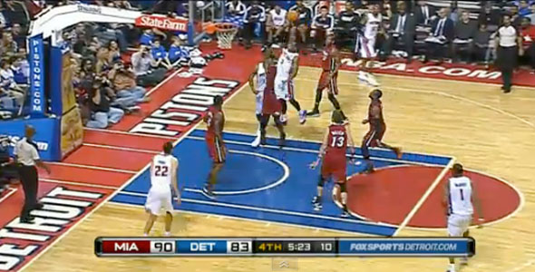 Rodney Stuckey Posterizes Chris Bosh