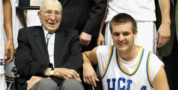 John Wooden’s Great-Grandson Scores Last Basket at Pauley Pavilion