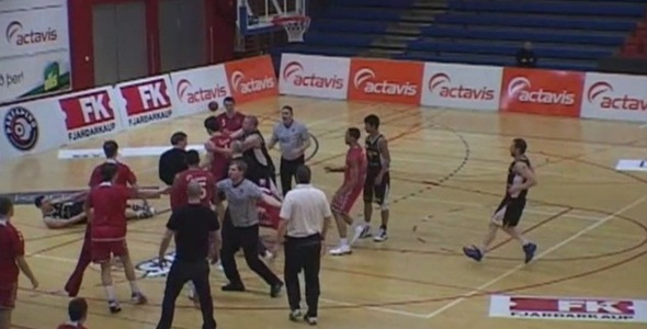 Benches Clear in Brutal Hoops Fight in Iceland [Video]