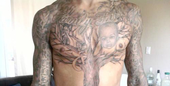 Monta Ellis Has a Huge Tattoo of a Tree on His Chest