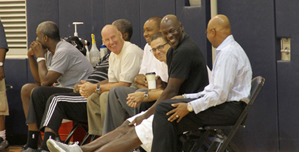 48 Year-Old Michael Jordan Can Still Dunk