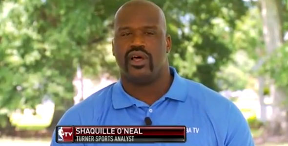 Shaq Makes His First Appearance as an Analyst
