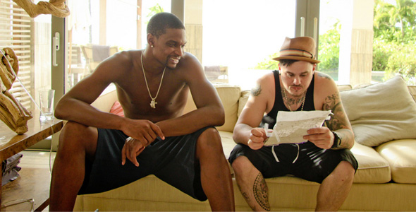 Chris Bosh Gets a HUGE Back Tattoo