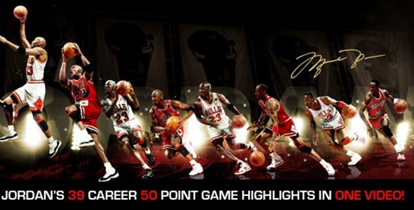 Watch Highlights of All 39 of Jordan’s 50 Pt Games on One Video