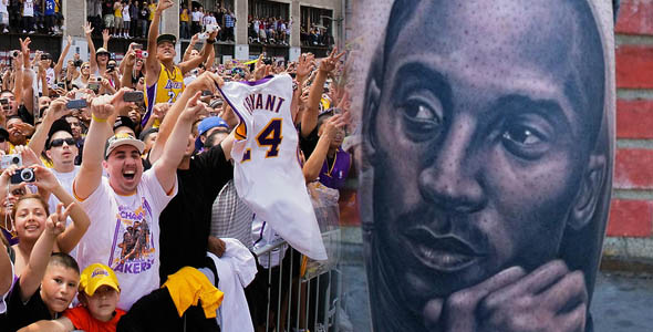 Fan Gets Kobe’s Face Tattooed on His Leg