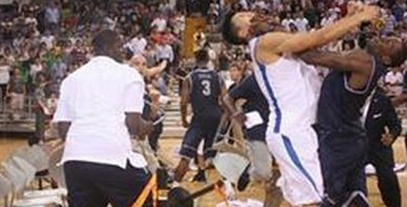 Huge Melee in Georgetown Exhibition Game in China
