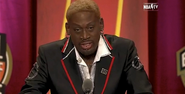 Rodman Delivers Emotional Hall of Fame Speech