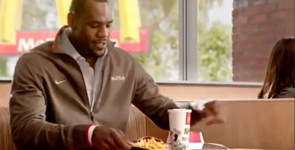 LeBron Makes Fun of His Multiple Championship Prediction in Ad