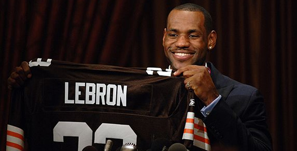 LeBron Flirting With the NFL?