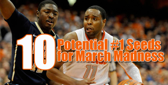 10 Potential #1 Seeds For March Madness