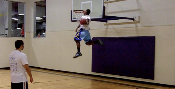 Air Dogg Destroys Backboard On Lob Pass