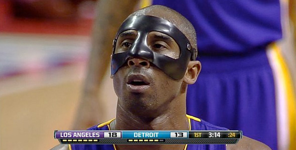 Kobe Wore a Black Mask Because He Can