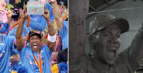 China Building Stephon Marbury Statue