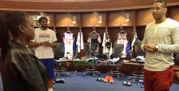 Carmelo Brings Trayvon Martin’s Family Into Knicks Locker Room