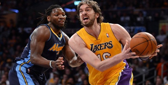 Inspired Gasol Leads Lakers Into 2nd Round