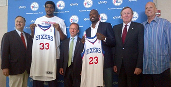 Breaking: Bynum and J-Rich Introduced to Philly Faithful